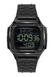 Philipp Plein Hyper Shock Unisex Polshorloge Zwart Leer 44mm
