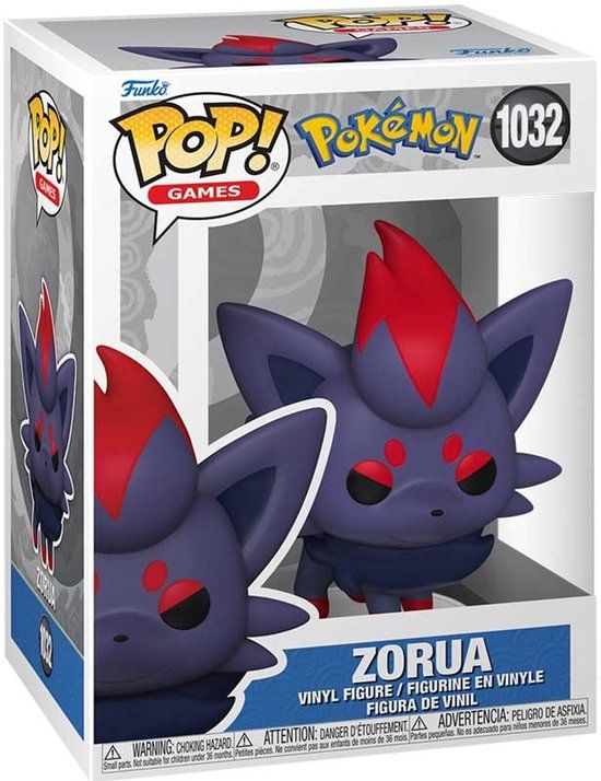 Funko Pokémon Zorua vinylfiguur 1032 Funko Pop! meerkleurig PVC Unisex - Fan merch, Film, Gaming