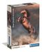 Clementoni -35595-Puzzle 500 HQC Cheval ROUGE Sauvage Boîte Compacte