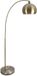 Relaxdays Lampe à arche - 180 cm - E27 - chambre - salon - doré