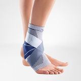 Bauerfeind MalleoTrain S Open Heel Enkelbrace - Maat 1 - Links - Grijs