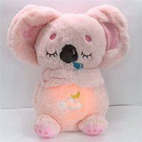 SZSMART SZSMART HXBTKL1 Koala knuffel met ademend licht en muziek om kinderen in slaap te laten vallen - Roze
