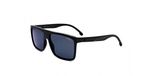 Carrera CARRERA 8055/S Zonnebril Heren Rechthoekig Kunststof Zwart Grijs 58 mm