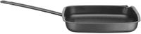 HENDI Vierkante grillpan – carbon staal – 480x282x80 mm – ergonomische handgreep – geïntegreerde tuit