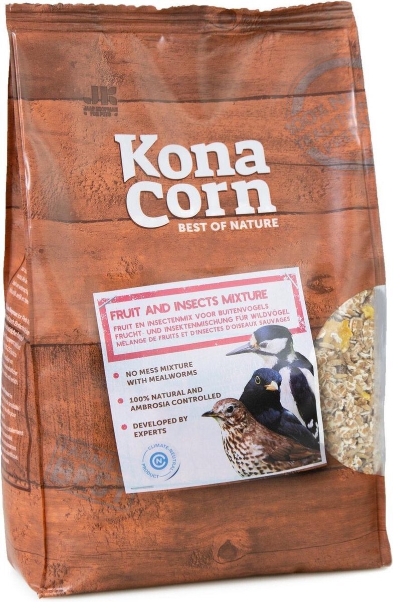 KONACORN Vogelvoer 1,5 kg | Fruit & Insecten Mix