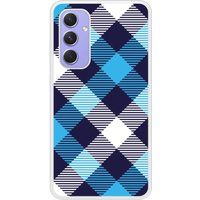 Samsung Bedrukt siliconen hoesje compatibel met Galaxy A54 5G Tartan Bleu