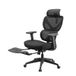 Ochama Z7 Comfort Gen 2 Chaise de bureau ergonomique noire avec repose-pieds