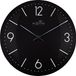 NeXtime Atoomklok zwart - 35cm- Radiogestuurd - Wandklok - Koepelvormig glas