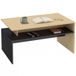 HOMCOM Table basse MDF 95 x 55 x 50 cm bois naturel