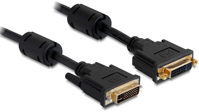 DeLOCK 1m DVI-I Kabel - Zwart