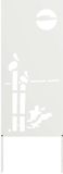 vidaXL Privacy Screen Fretwork White 50 x 140 cm Cold Rolled Steel