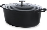 BK Bourgogne Braadpan - Ø 32 cm - Jet Black - Gietijzer - 7.5L - Incl. Deksel