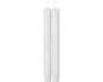 Star Trading LED kaars Flame Stripe set van 2 gemaakt van was, wit