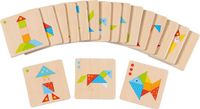 Goki Houten Tangram Puzzel Wereld Educatief Speelgoed Kleurrijk