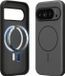 kwmobile Schokabsorberend telefoonhoesje voor Google Pixel 10 / Pixel 10 Pro / Pixel 9 / Pixel 9 Pro — TPU-bumper met verhoogde rand, MagSafe-compatibel — donkergrijs