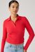 Levi's Rory polo à manches longues - Femme - XS - Rouge / True Red