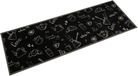 vidaXL Tapis de cuisine lavable imprimé matin 60x180 cm velours noir