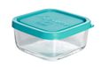 Bormioli FRIGOVERRE Voorraaddoos Microwave M.Deksel Tr-Blauw 10x10cm
