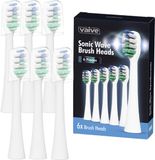 VAIVE Brosse à dents Set - 6 Pièces - Sonic Wave Precision X8900 - Blanc