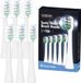VAIVE Brosse à dents Set - 6 Pièces - Sonic Wave Precision X8900 - Blanc
