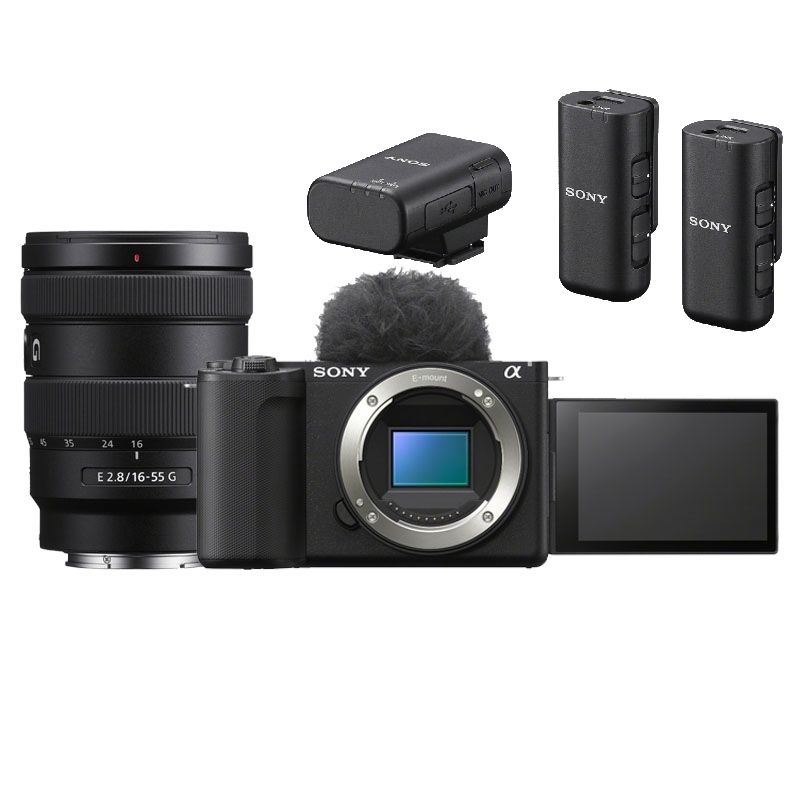 Sony ZV-E10 II Camera + 16-55mm F/2.8 G Lens + ECM-W3 Microphone Bundle