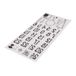 Rayher 50222000 Clear Stamps-adventskalender Nordic, 97x205mm, 34 motieven, SB-Btl. 1 vel, wit, normaal