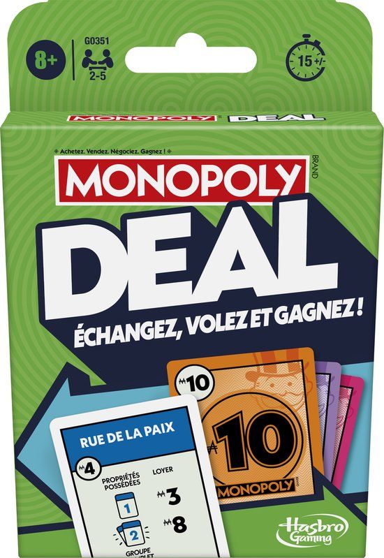 Monopoly Monopoly Deal 15 min Kaartspel Economische simulatie
