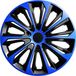 NRM - Wieldoppen 14" Strong Duo - Set van 4 stuks - Blauw / Zwart