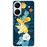 Xiaomi Redmi 13C Sea flowers verstevigd hoesje met sublimatie bedrukking