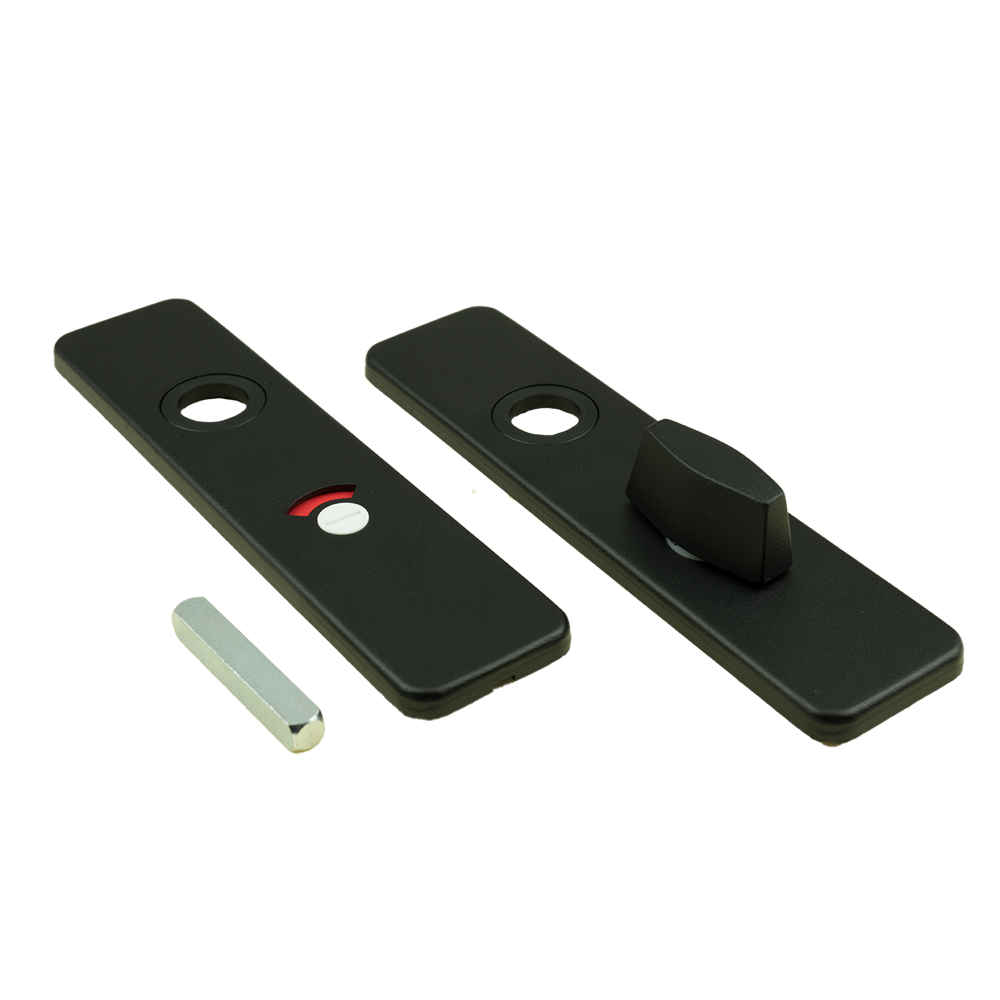 AMI Kortschild Wc 185/44 8*55 Klik Zwart 9005 Str Wc Knop Ami Groot - 739265