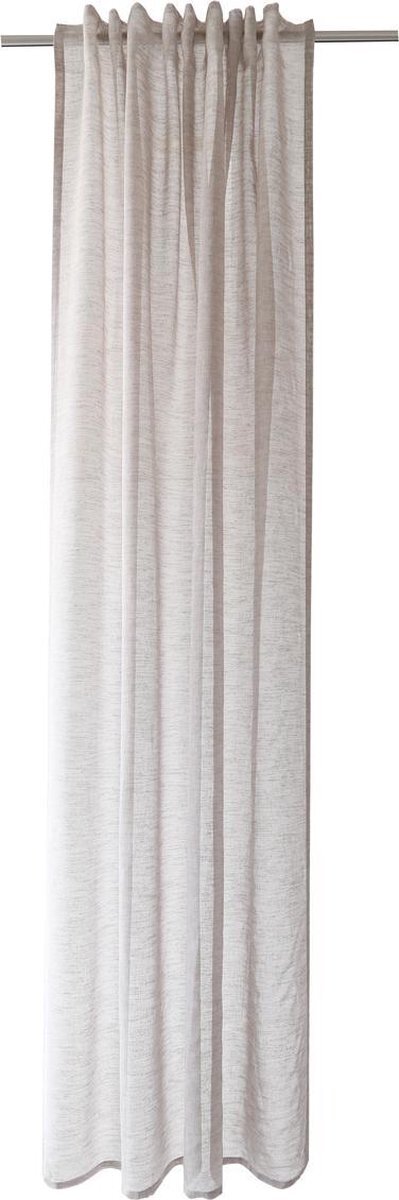 Homing Kant en Klaar Vitrage Gordijn - Met verborgen lussen - 245x140 cm - Taupe - 1 Stuk