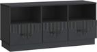 vidaXL meuble TV avec tiroir Noir 102 x 34,5 x 47 cm Bois traité