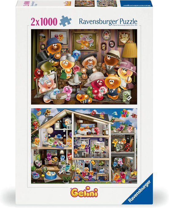Ravensburger Lustige Gelinis - 2 x 1000 stukjes legpuzzel