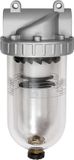 RIEGLER Filter »Standard« - Polycarbonaat Behuizing - 5 µm - Maat 3 - G 1/2 - Max. 16 bar