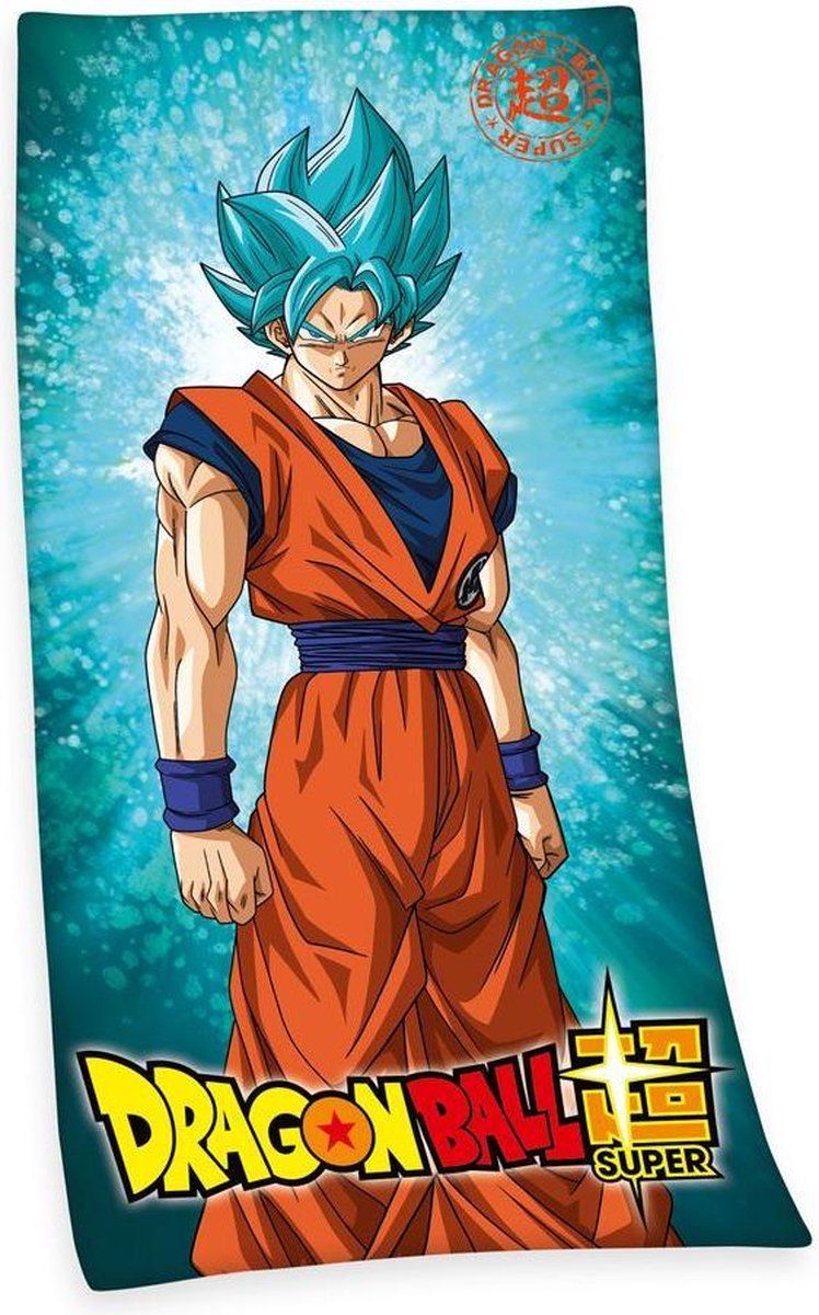 Toei Animation Dragon Ball Super Towel Super Saiyan God Super Saiyan Son Goku 150 x 75 cm