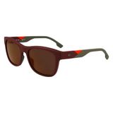 Lacoste Men's Sunglasses L6043S-601 Brown Lens Red/Orange Frame