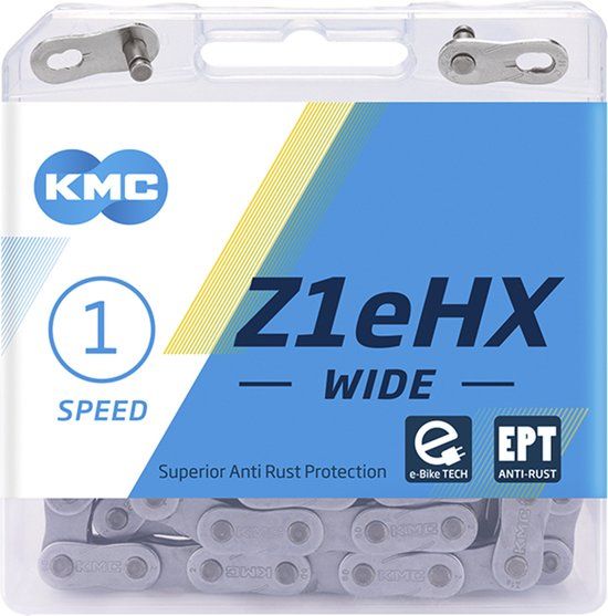 KMC Z1eHX Wide EPT Fietsketting - 1-speed - 112 Schakels - E-bike - Zilver