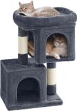 Famanu Krabpaal voor kittens, lichtgrijs, hout, 156.50 cm