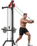 SPORTNOW Power Tower - Staal - Rood