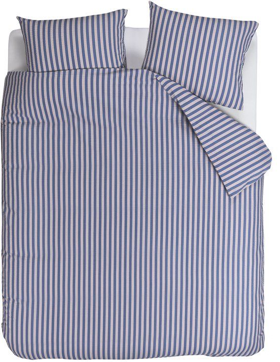 Beddinghouse Veya dekbedovertrek - Lits-Jumeaux - 240 x 200/220 cm - Blauw