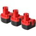 Bosch Vhbw - 3x Batterie Compatible Avec Angle Exact 17, 22, 23, 29, 30, 40, 50, 60, 75 Outil Électrique (3000 mAh, NiMH, 14,4 V)