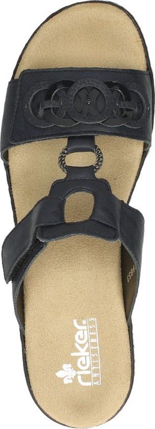 Rieker Ring Slippers blauw - Dames - Maat 41