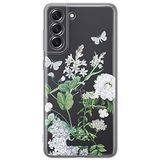 ERT GROUP mobiel telefoonhoesje voor Samsung S21 FE Babaco patroon Flowers 033
