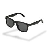 Foster Grant unisex zonnebril wayfarer-stijl zwart – klassiek montuur met groene glazen, krasvrij & stootbestendig, UV400 dames & heren