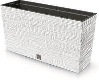 Prosperplast Furu Case Middle Bloempot met inzet - Rechthoekig - 77x23,5x41cm - Wit