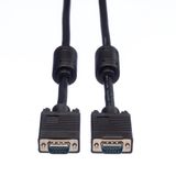 Roline SVGA High Quality Kabel met ferrietkernen + DDC, HD15M/M, 15pins, 3 m