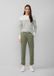 s.Oliver Chino avec ceinture tressée et teinture garment - Femme - Vert olive - Taille 40