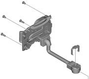 Shimano BM-EN600 Batterijhouder Zilver 600 mm