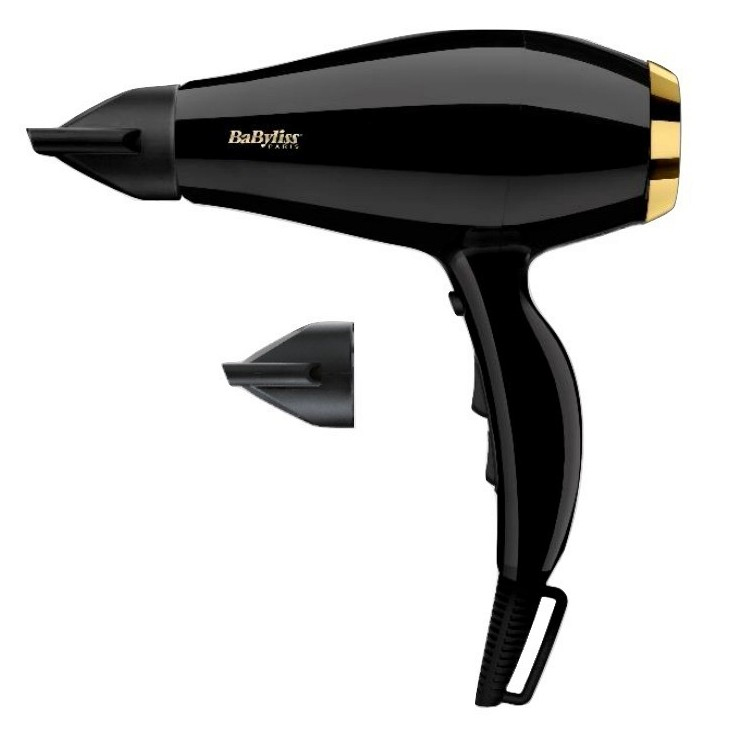 BaByliss Super Pro 2300 - 2300W Hair Dryer - Black & Gold