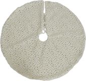 Decoris Bellatio decorations Kerstboomrok - wit - 90 cm